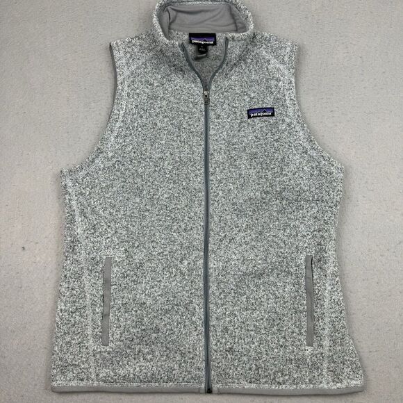 Patagonia Jackets & Blazers - Patagonia Better Sweater Fleece Vest Full Zip Women's Large Heathered Gray EUC